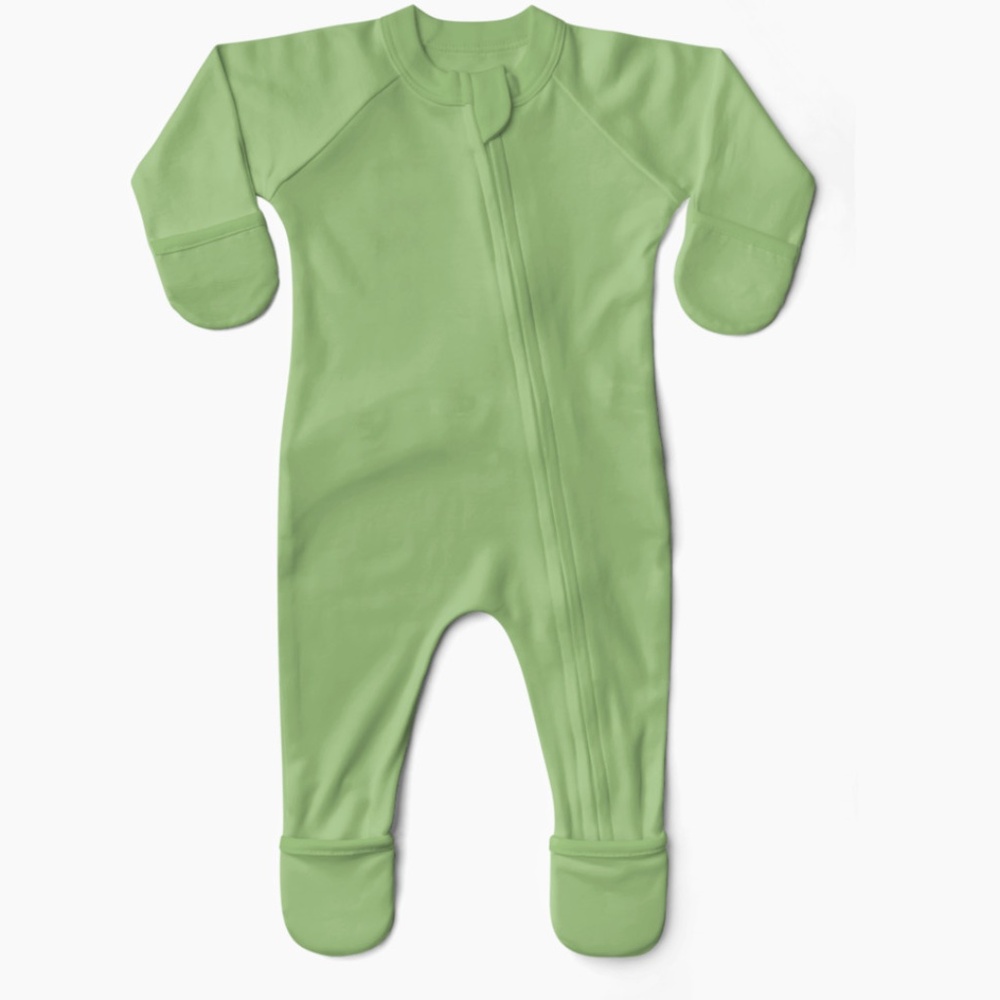 Goumi Kids‎ Matcha Green Grow With You Footie Snug Fit 12-18 Months NEW